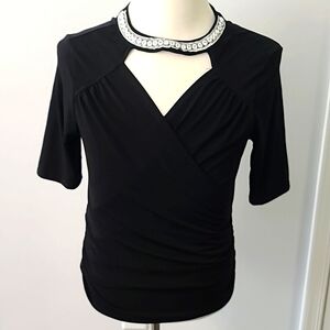 Sexy Black bling top size XL